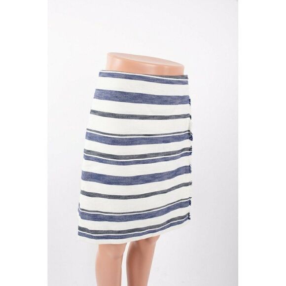 Loft by Ann Taylor Womens Fringe Faux Wrap Skirt - Picture 2 of 9